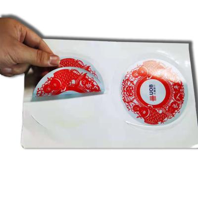 China Waterproof Mirror Printing Sticker Film Label Sticker Manufacturers Electrostatic Label Sticker for sale