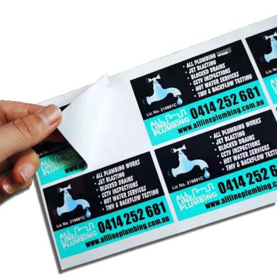 China Waterproof / Scratch Proof Soft Label Outdoor Advertising Stickers , Waterproof And Scratch - Proof Sticker for sale