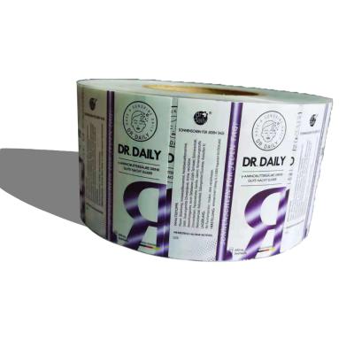 China Waterproof / Scratch Proof High Quality Custom PET LOGO Sticker Roll For Daily Packing for sale