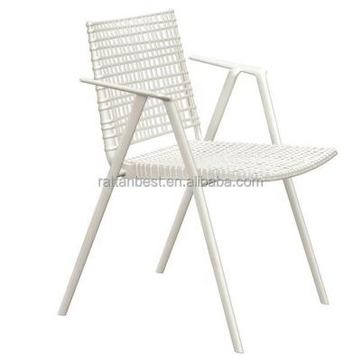 China Modern Outdoor Garden Hotel Rope Furniture For Armchair Stackable Modern Outdoor Dining Beach Chair for sale