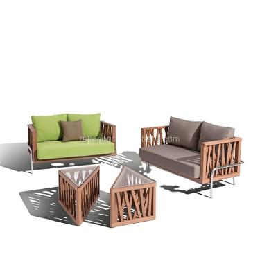 China Weather Resistant Porcelain Factory Wooden Garden Furniture for sale