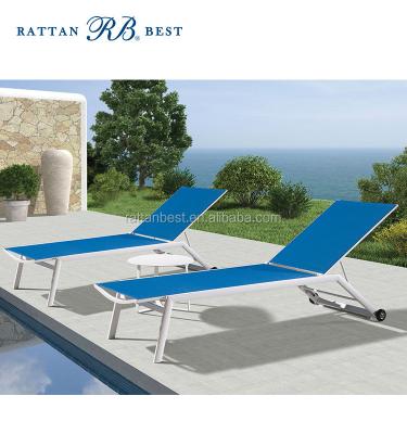 China Outdoor Sun Lounger Beach Sun Lounger Bed Transport Chair for sale