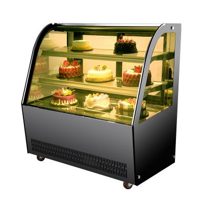 China Single-Temperature Stainless Steel Pastry Display Cases Display Fridge For Cake for sale