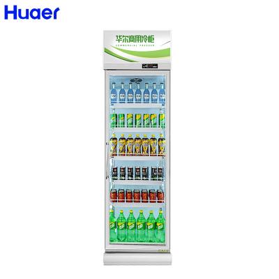 China HUAER Straight Single-Temperature Straight Single Door Neveras Exhibitidoras Cooler Refrigerator for sale