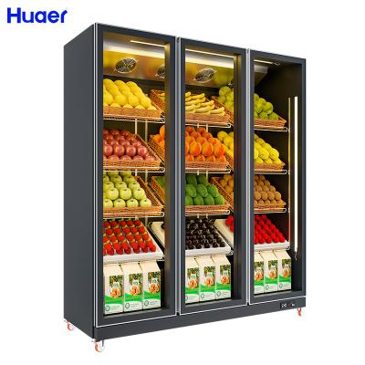 China Commercial Refrigerated Single-Temperature Large Fruit Display Case Refrigerator For Fruit for sale