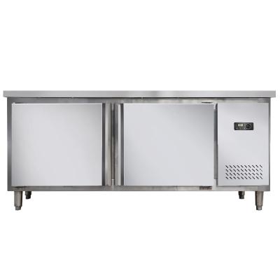 China Single-temperature Stainless Steel Worktop Working Table Chiller Chiller Freezer for sale