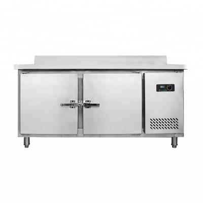 China Mini Working Stainless Steel Single-temperature Tabletop Fridge Chiller Freezer for sale