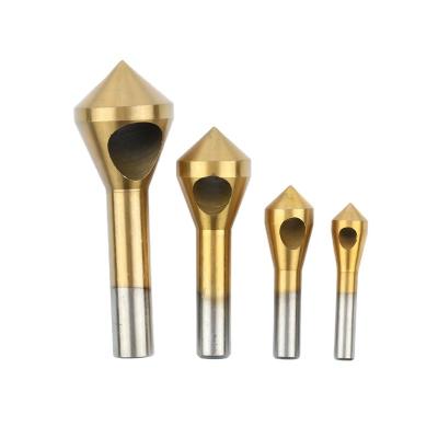 China Metal Steel Drilling Zero Flutes 0 90 Degree Chamfering HSS Inclined Hole Countersink Drill Bit For Metal for sale