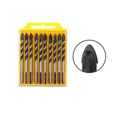 China Masonry Drill Bits Kit Drill Bits 5 Piece Triangle Leg Length Ceramic Drill Bit Extra Glass Concrete Masonry Cement Brick Tile for sale