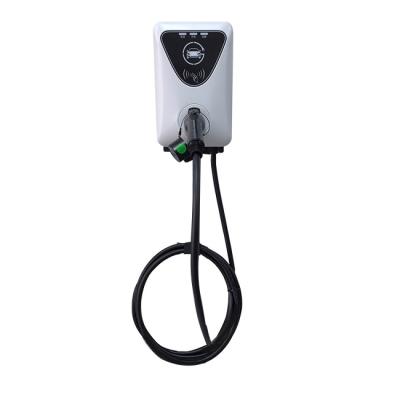 China 7kw AC Car EV Charging Station Wallbox EV Charger with OCPP Control and IP65 Rating for sale