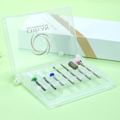 China Nail Beauty Salon Diamond Bit Ceramic Nail Drill Bit Set Drill Bit 5 Kit For Nail Drill Machine 3/32 for sale