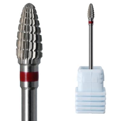 China To Remove Extended Nail Under Carved Or Extra Glue Mini Cone Carbide Nail Drill Pro Electric Carbide Drill Bits Manicure-3/32