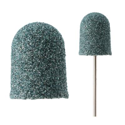 China Safe 10*15MM Sander Cap Green Podiatry Sanding Cap for Removing Dead Skin on Foot for sale