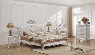 Chine Le Roi antique Size Bed du Roi Bedroom Set Super de meubles européens de luxe de chambre à coucher de chêne à vendre