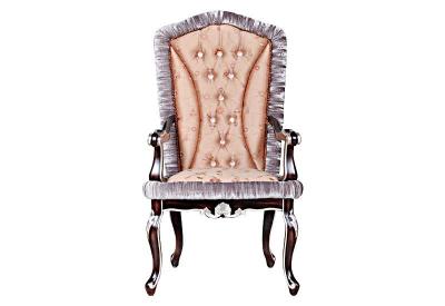 China Crystal Buttoning Antique Wooden Throne-Stuhl-Retro- nachgemachter hölzerner Rahmen-Lederstuhl zu verkaufen