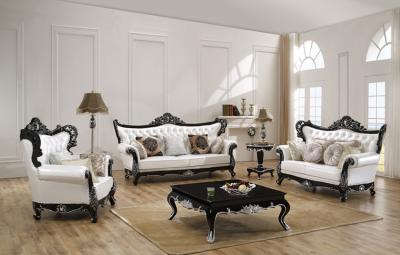 China Neuestes Möbel-Wohnzimmer lederner Sofa Sets für Haus-klassischer Entwurfs-antike Wohnzimmer-Möbel zu verkaufen