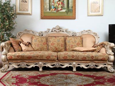 China Zweisitzer-festes Holz-antike luxuriöse Sofa Set French Country Living-Raum-Möbel zu verkaufen