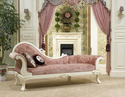 China Gebogener Rose Gold Luxury Chaise Lounge MDF-Sperrholz-Rahmen zu verkaufen