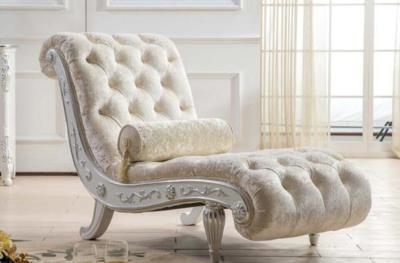 Chine Chaise Lounge de luxe française blanche à vendre