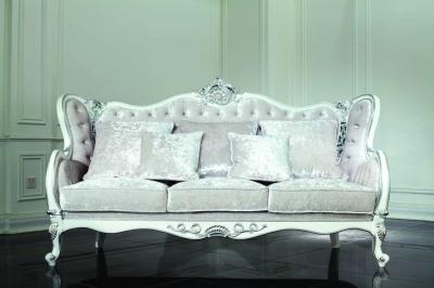 China 3 Seat-Fluweel Chesterfield Sofa Set Te koop