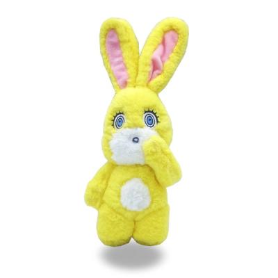 China Custom Made Cute Fun Easter Yellow Color 6 Inch Bunny Plush Rabbit Stuffed Soft Toys for sale