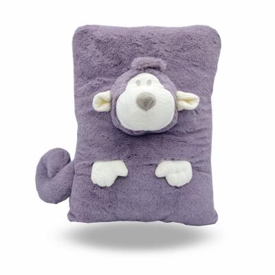 China Cute Fun Customized Purple Cute Plush Monkey Chair Cushion For Home Decor And Kids for sale