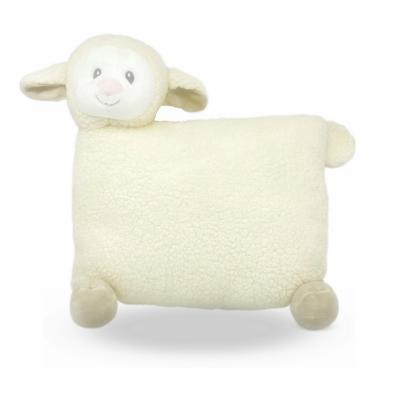 China Non-Toxic Custom Cute Design Color Plush Lamb/White Sheep Toy Cushion Pillow For Kids for sale