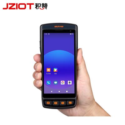 China Rugged Style 5,5-inch Android 11 Handheld Computer Pda Industrial Scanner Met Printer NFC Te koop