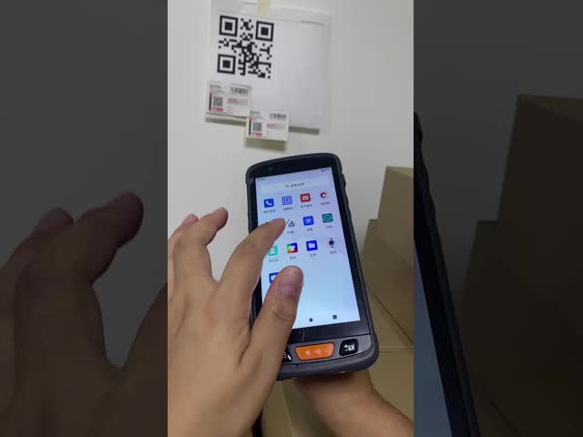 Android Rugged Industrial Hf 15693 Handheld Rfid Tag Reader Mobile Terminal 1d 2d Scanning