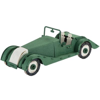 China DIY TOY Wholesale Customized MO Retro Classic Car Model Laser Cut DIY Paper Boy Toys High Quality Kid Puzzle Crafts Gifts 3D Designs for sale