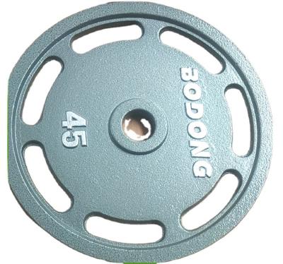 China Universal durable cheap round 20kg 50kg cast iron barbell weightlifting plate for commercial gym sale for sale