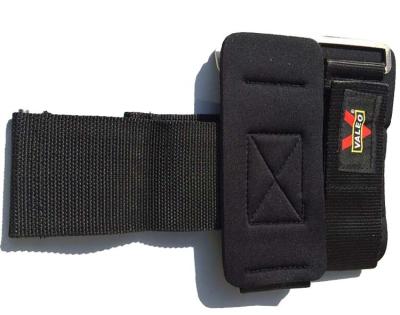 China High quality anti-slip weightlifting black nylon strap with customized logo for sale