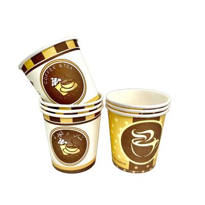 China Customized Disposable Manufacturer Printed Single Wall Paper Cup Coffee Paper Cup Disposable Paper Cup for sale