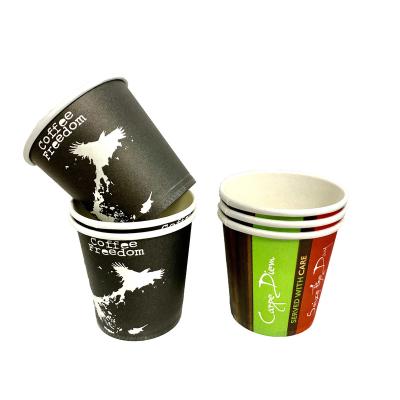 China Manufacturing disposable price customize logo design hot paper cup for tea and coffee with handle for sale