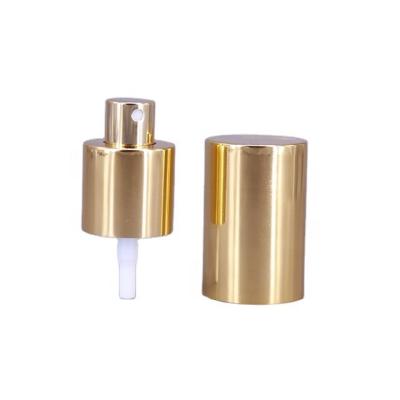 China Non Spill 24mm 24/410 Aluminum Lotion Treatment Mist Sprayer Pump With Aluminum Metal Cap for sale