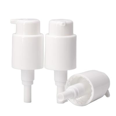 China Reverse Non 24/410 Screw Plastic White Treatment Pump For Left And Right Switch Pump Lotion Capsule Dispenser Cream Lotion Pump for sale