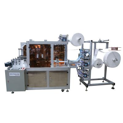 China fully automatic high speed 3 ply disposable elastic fabric face mask making machine for sale