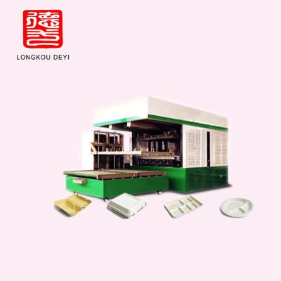 China Biodegradable disposable plates bagasse pulp moulding machine for lunch box for sale