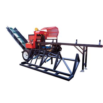 China 22t firewood processor hydraulic log splitter wood processor firewood processor machine for sale for sale