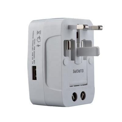 China Residential / Versatile Worldwide All in One Universal Travel Adapter Wall AC Power Socket Adapter Wall Charger with USB Charging Ports for US EU UK AUS for sale