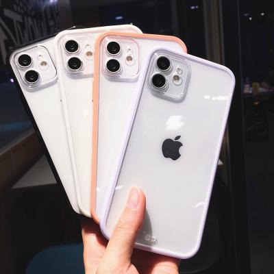 China Transparent Cover Anti-fall Shockproof Single Shell Silicone TPU Shockproof Soft Back Phone Case For iPhone 13 12 11 X 7 8 Pro Max Plus for sale