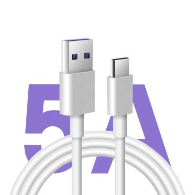 China Mobile Phone 5A Type-C 3.3 FT Phone Fast Charging USB A Sync Transfer Cable Data To Type-C Charger Cable Support USB C Super Fast Charging for sale