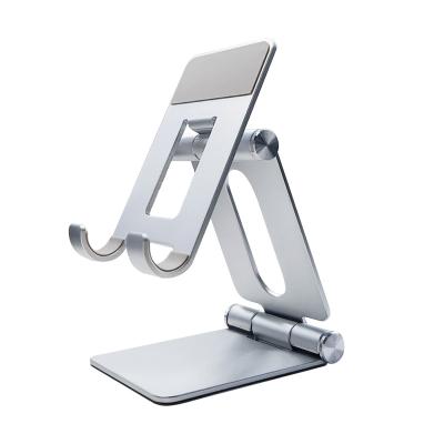 China Adjustable Portable Universal Mobile Phone Stand Metal Tablet Cell Phone Holder Table Stand Desk Stand For Phone Tablet for sale