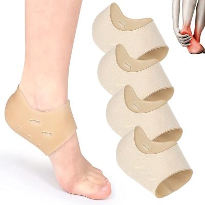 China Whitening and Moisturizing Heel One Pair Amazon Best Foot Care Products Heel Silicone Foot Protector Anti Heel Sock Gel Combination for sale