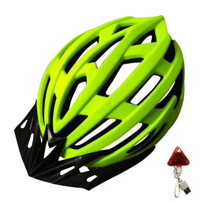 China Custom CATCHDREAM Compounds OEM Bike Scooter Bicycle Helmet With Rear Tail Warning LED Light MTB Street Cycling Helmets for sale