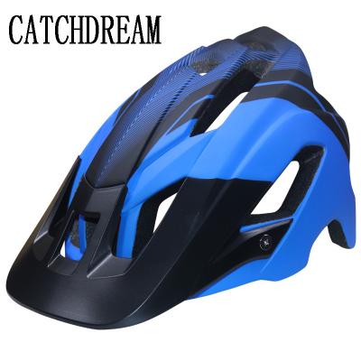 China Hot Sales Compounds CATCHDREAM Good Price PC MTB In-mold Safety Bike Cycling Helmets For Men And Women Mountain Big Visor Cycling Helmets for sale