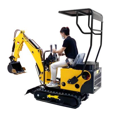 China Mini Diesel Excavator de poupança de energia 800kg 12hp com tampa protetora personalizada à venda