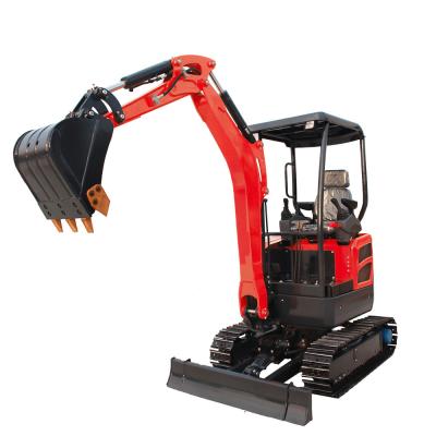 China Rote Farbe teleskopischer Bahn-Rahmen-Gummibahn-Mini Excavators 2000kg zu verkaufen