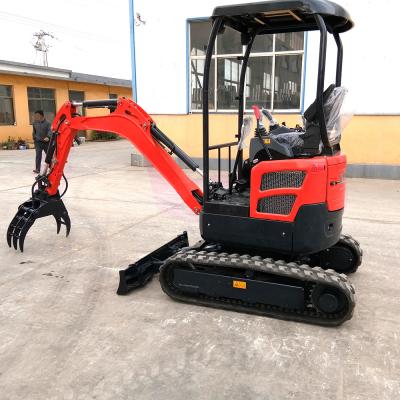 China Telescopisch Spoor Mini Crawler Excavator 2000kg Mini Excavation Equipment Te koop