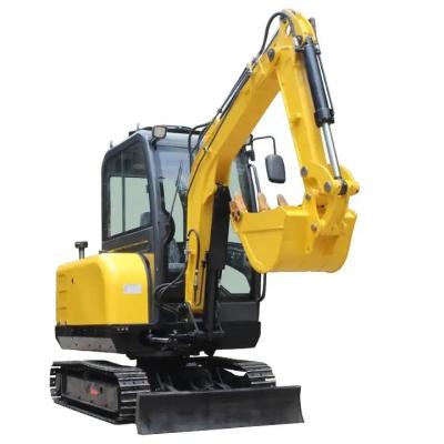 China Long Arm 3 Ton Mini Digger CE Euro 5 Engine Rubber Tire Mini Excavator for sale